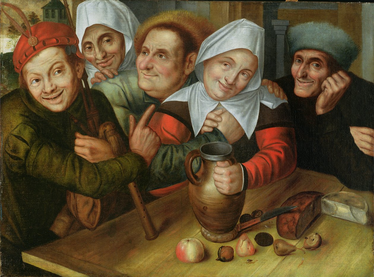 A Merry Company, n. 1557 tekijältä Jan Massys or Metsys