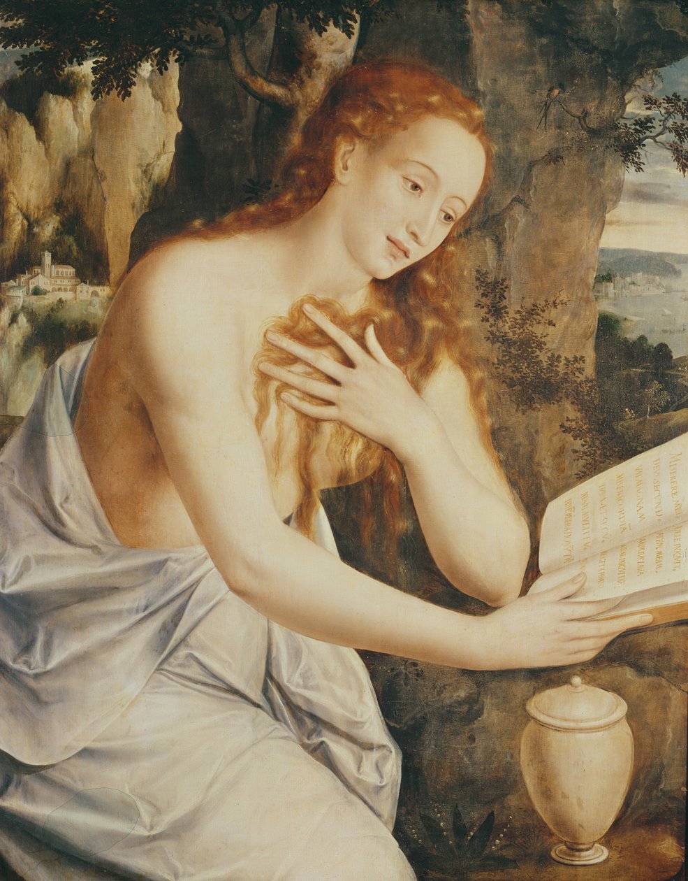 Maria Magdaleena rukouksessa (öljy puulle) tekijältä Jan Massys or Metsys