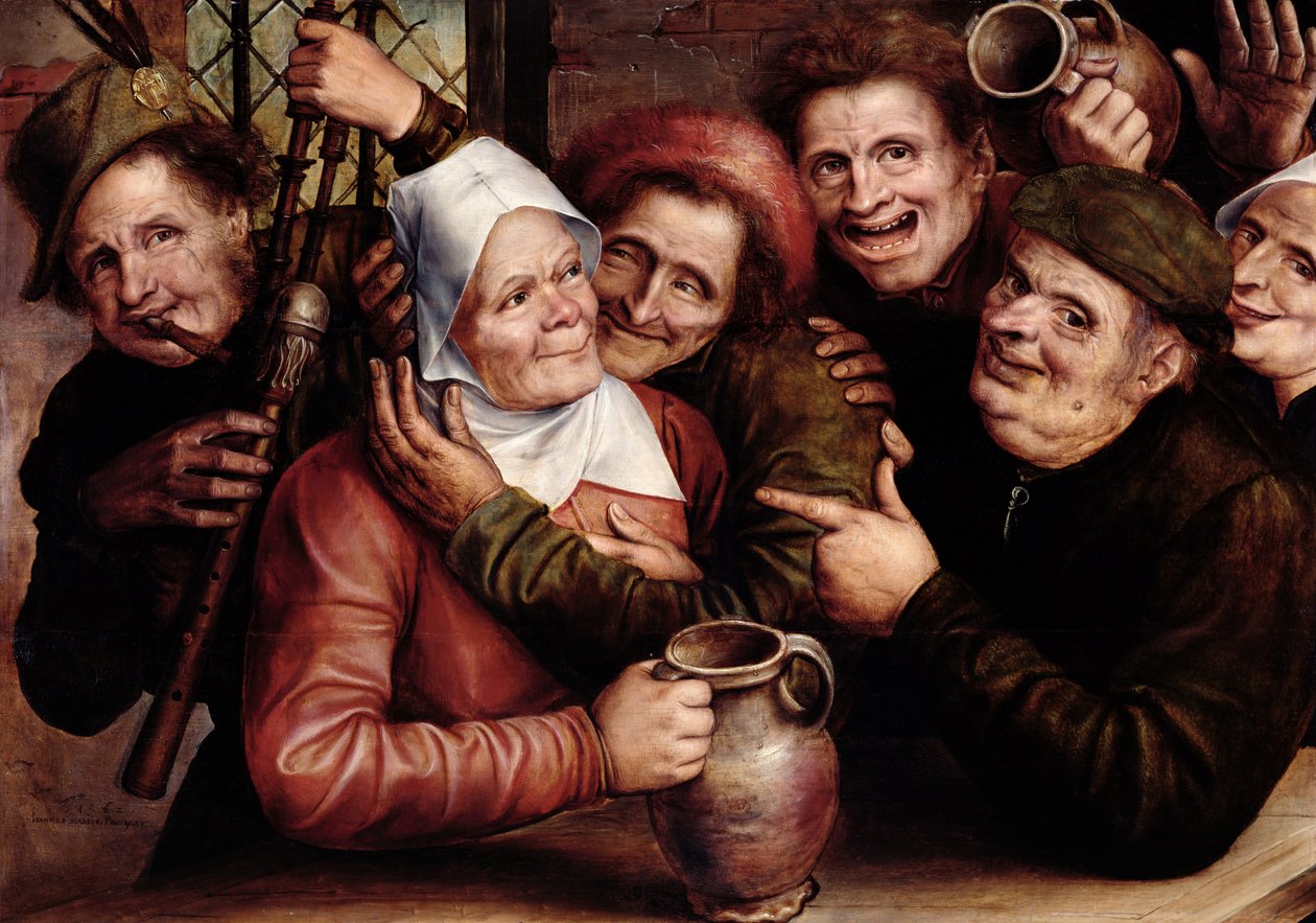 Iloinen seurue, 1562 tekijältä Jan Massys or Metsys