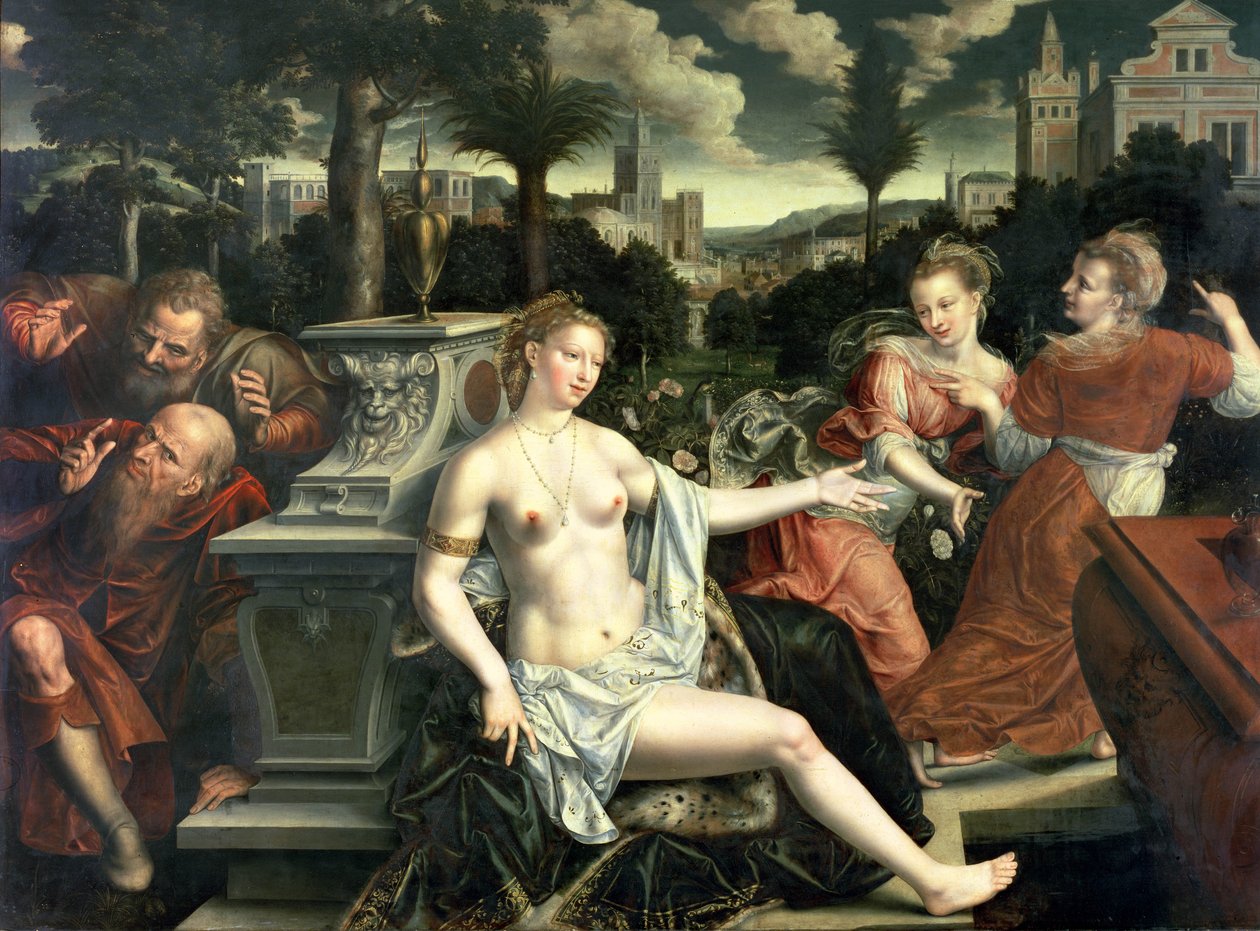 Susanna ja vanhimmat, 1567 tekijältä Jan Massys or Metsys