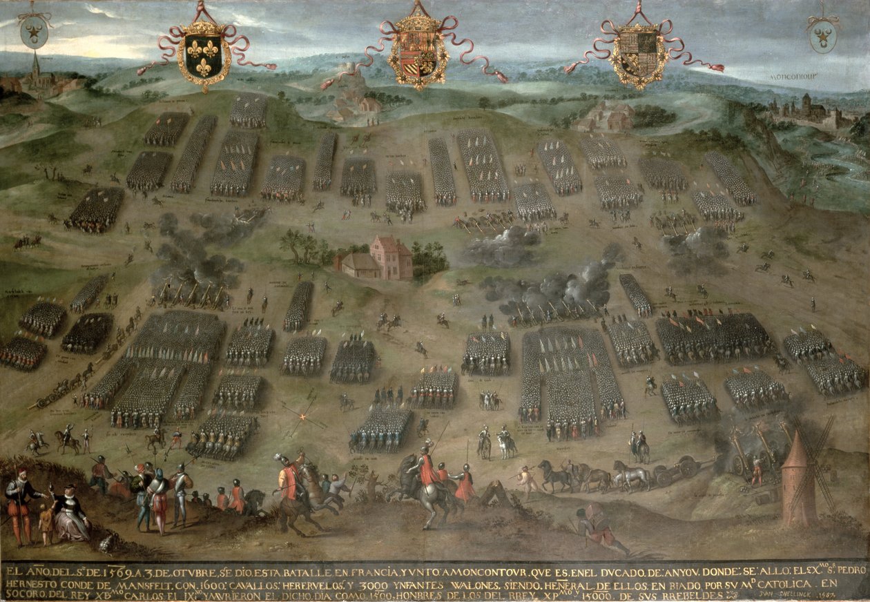Moncontourin taistelu, 30. lokakuuta 1569, 1587 tekijältä Jan Snellinck