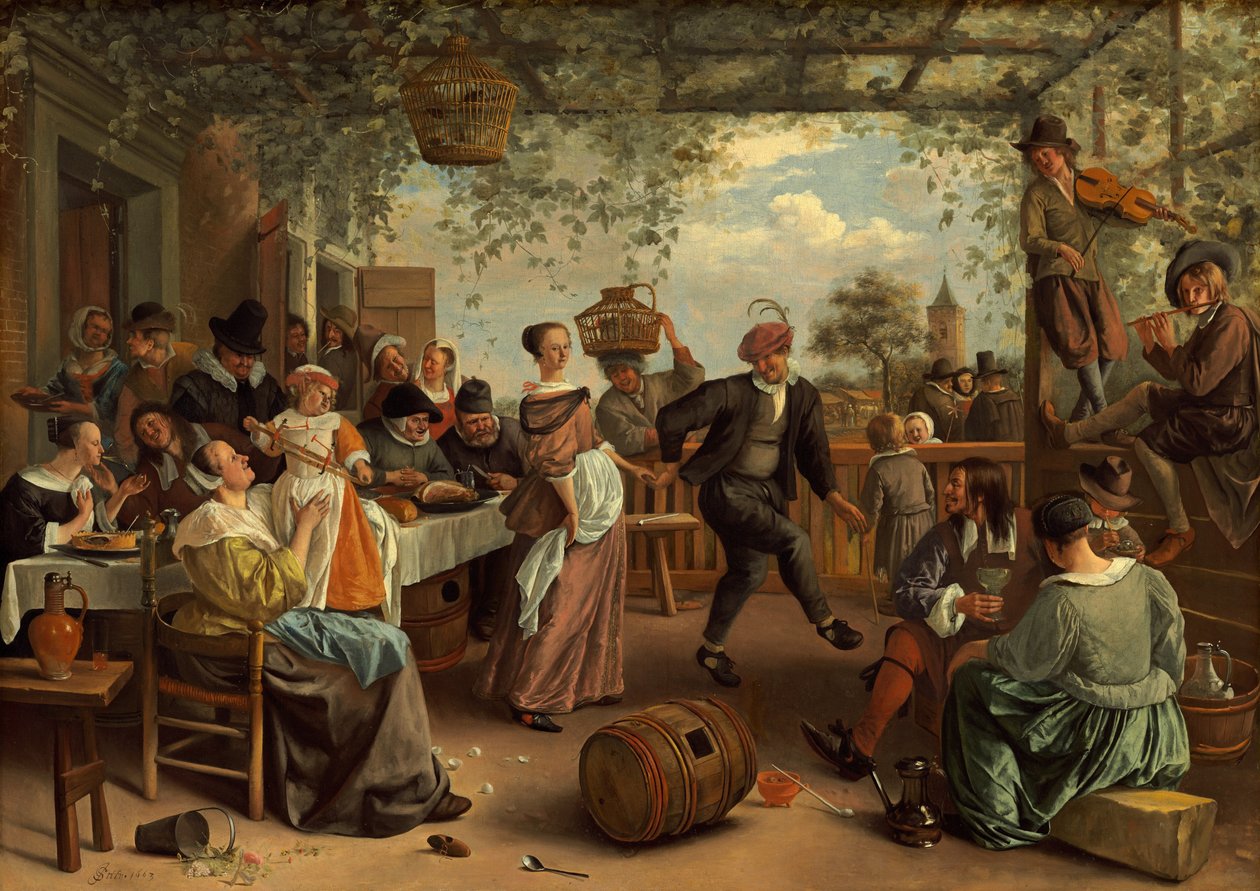 Tanssiva pari tekijältä Jan Havickszoon Steen