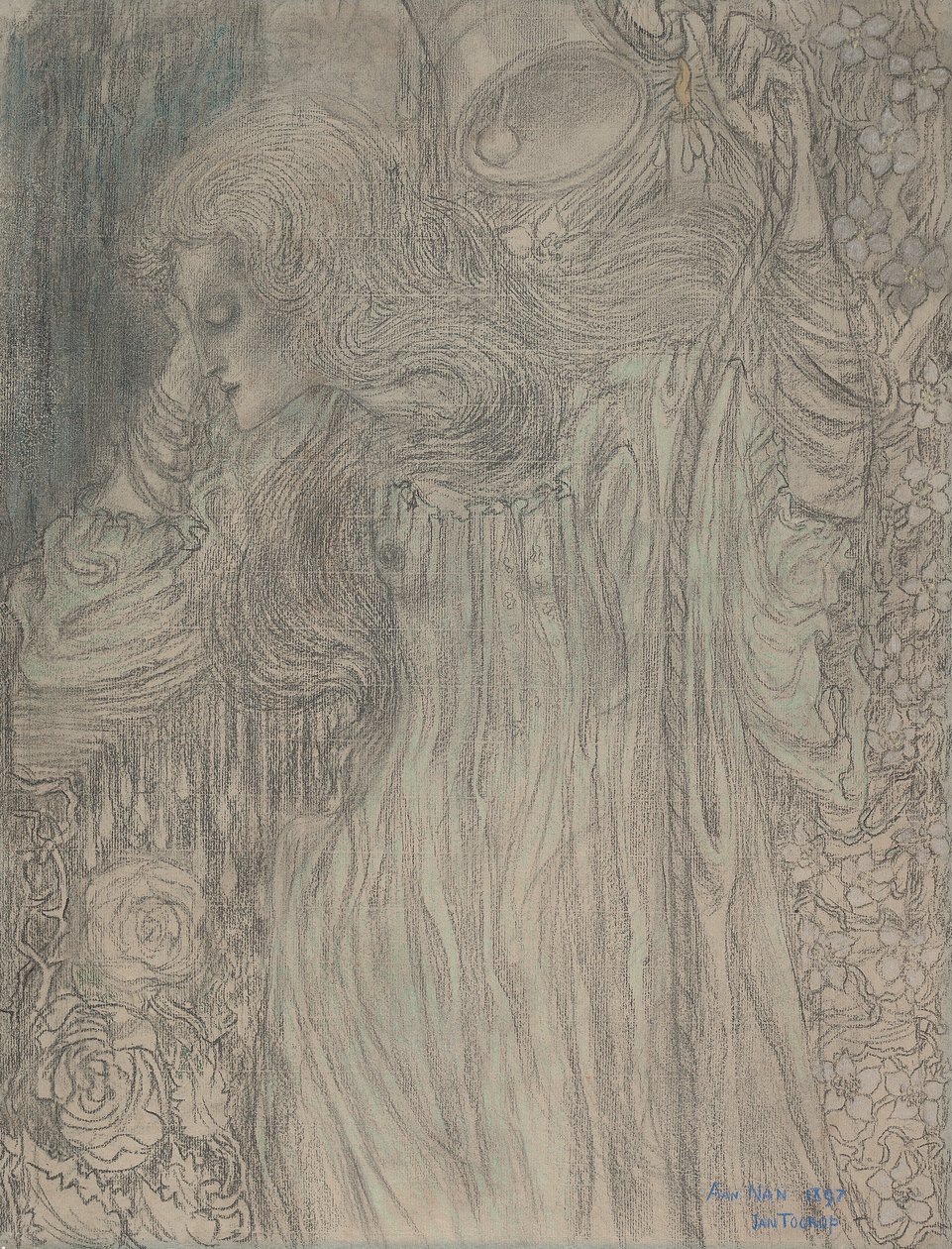 Unelmoija, c. 1897 tekijältä Jan Toorop