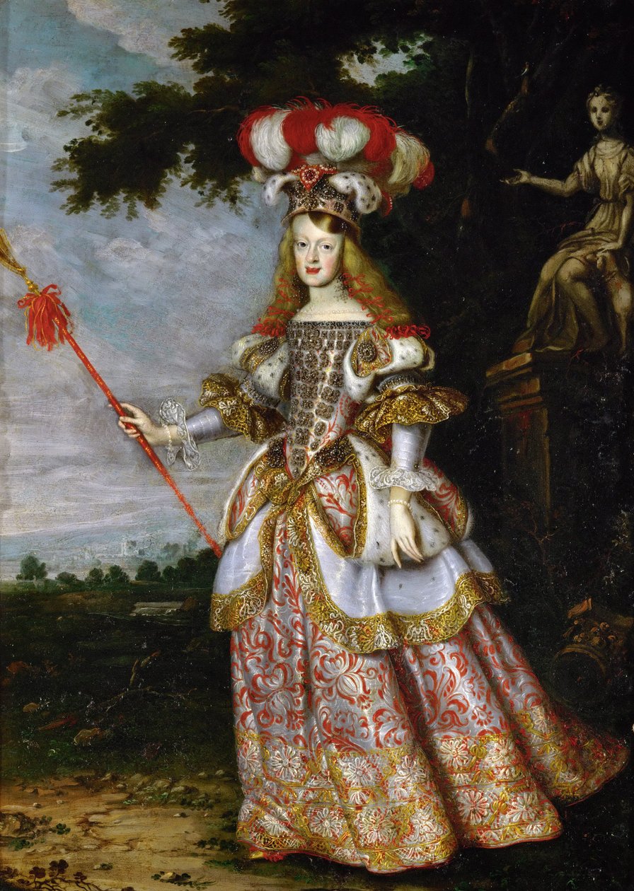 Infanta Margaret Theresa (1651-1673), keisarinna, teatteripuvussa tekijältä Jan Thomas van Ieperen