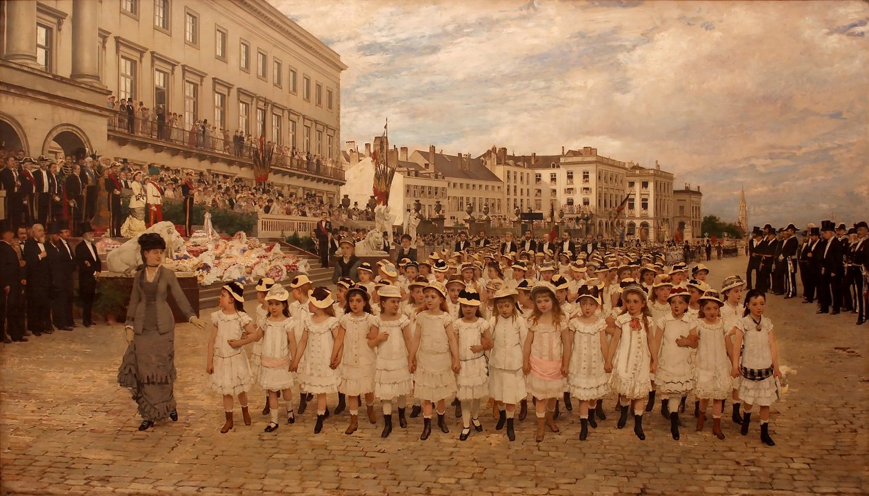 La revue des écoles en 1878 tekijältä Jan Frans Verhas