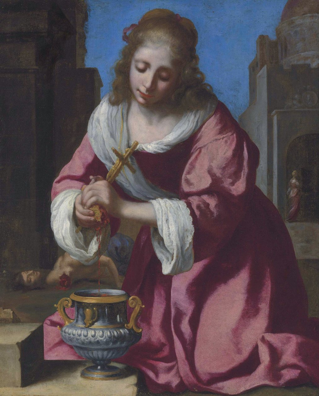 Saint Praxedis tekijältä Jan Vermeer van Delft