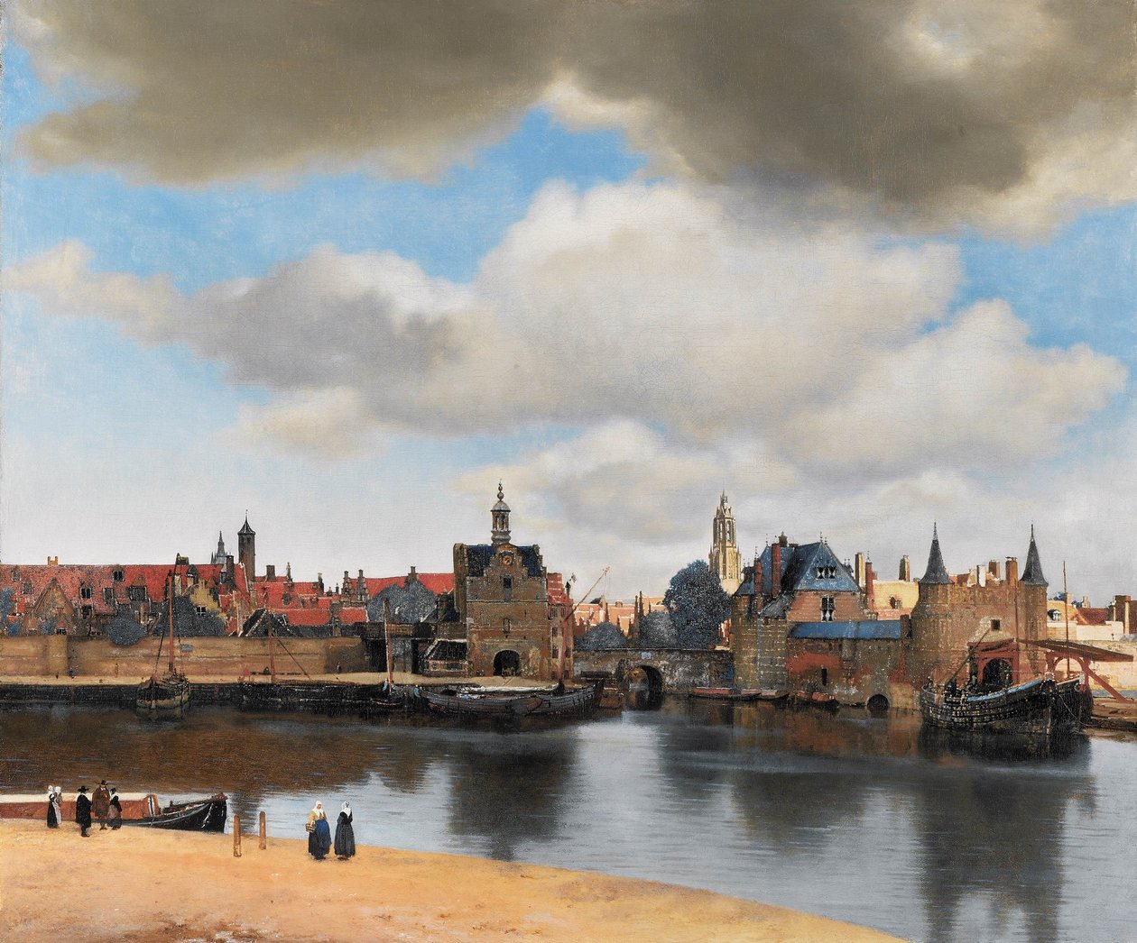 Näkymä Delftistä tekijältä Jan Vermeer van Delft