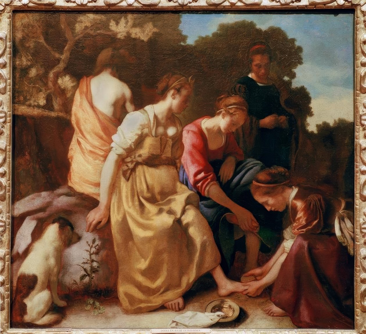 Diana mit ihren Gefährtinnen tekijältä Jan Vermeer van Delft