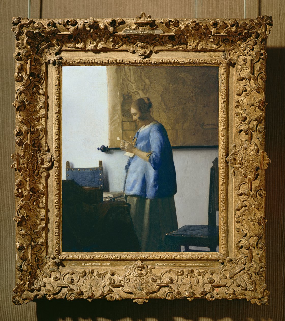 Kirjettä lukeva nainen, n. 1662-63 tekijältä Jan Vermeer van Delft