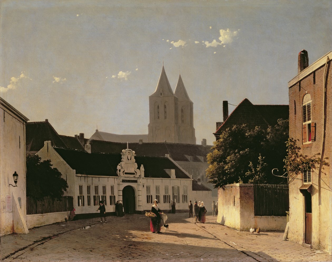 Näkymä Arnhemiin, 1851 tekijältä Jan Hendrik Weissenbruch