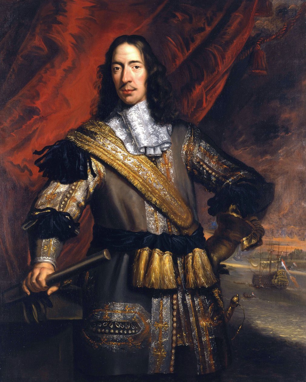 Cornelis de Witt (1623-1672), Dordrechtin pormestari, ruwaard van Putten. tekijältä Jan de Baen  