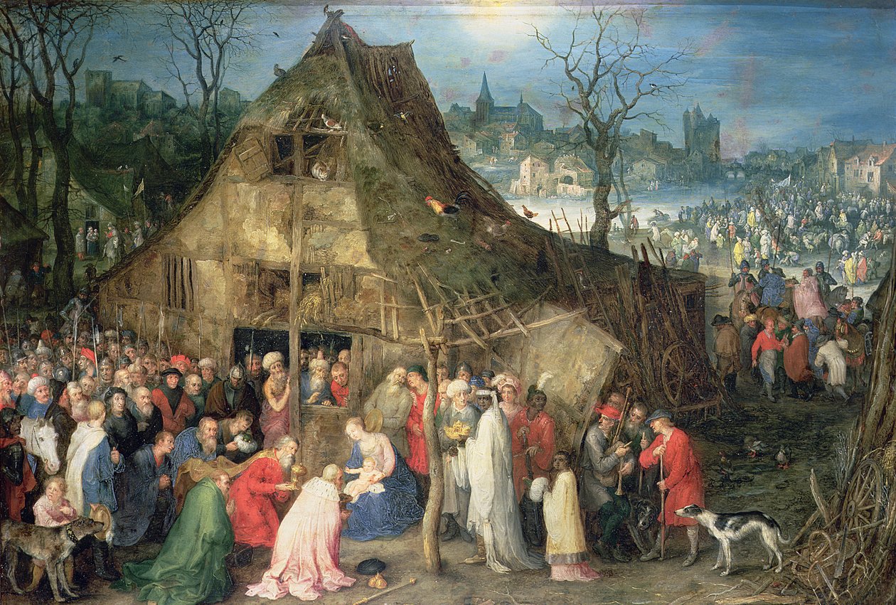Maagien palvonta, 1598 tekijältä Jan the Elder Brueghel