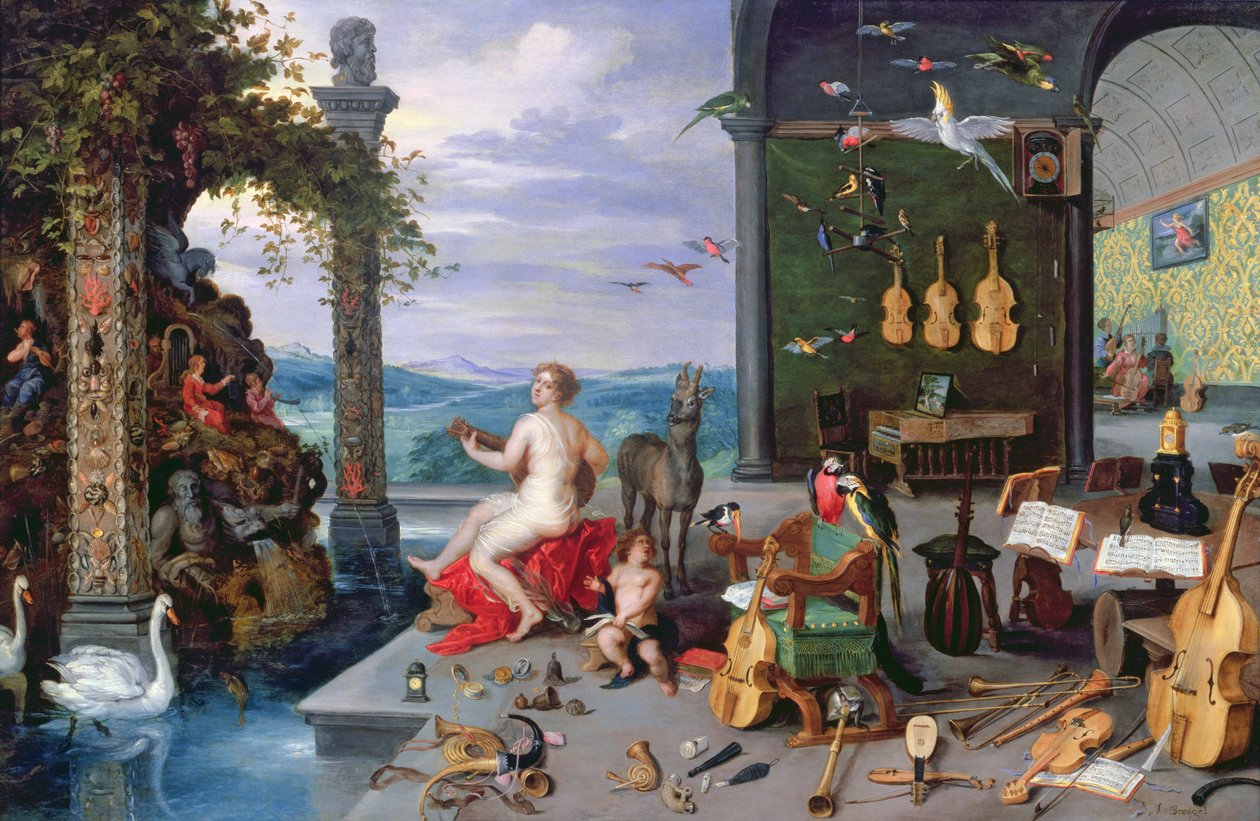Musiikin allegoria tekijältä Jan the Elder Brueghel