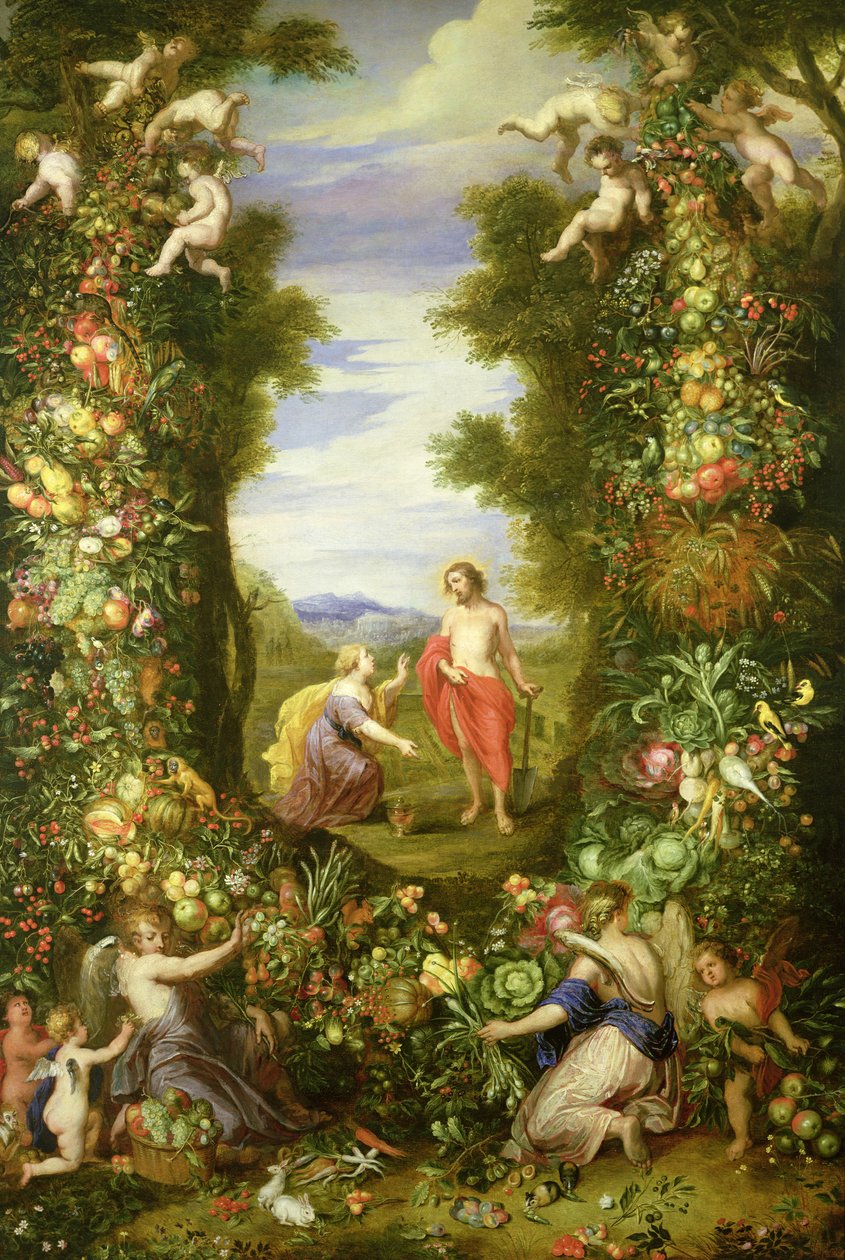 Kristus ja Maria Magdaleena tekijältä Jan the Elder Brueghel