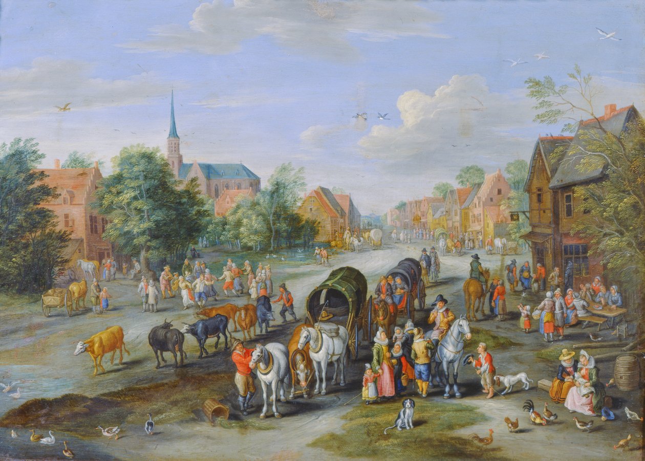 Flanderin fete (öljy kuparille) tekijältä Jan the Elder Brueghel
