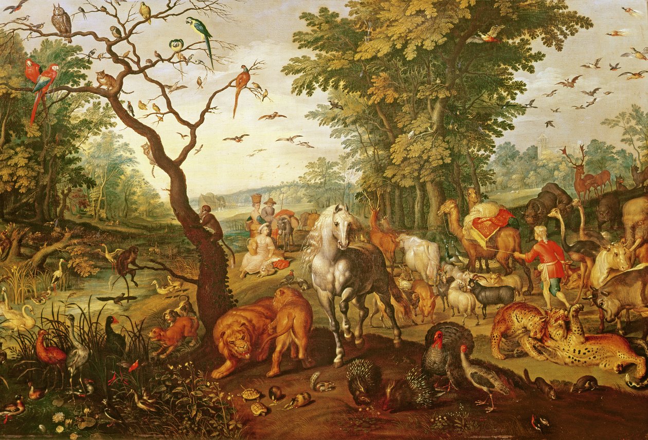 Nooan arkki, vuoden 1613 jälkeen tekijältä Jan the Elder Brueghel