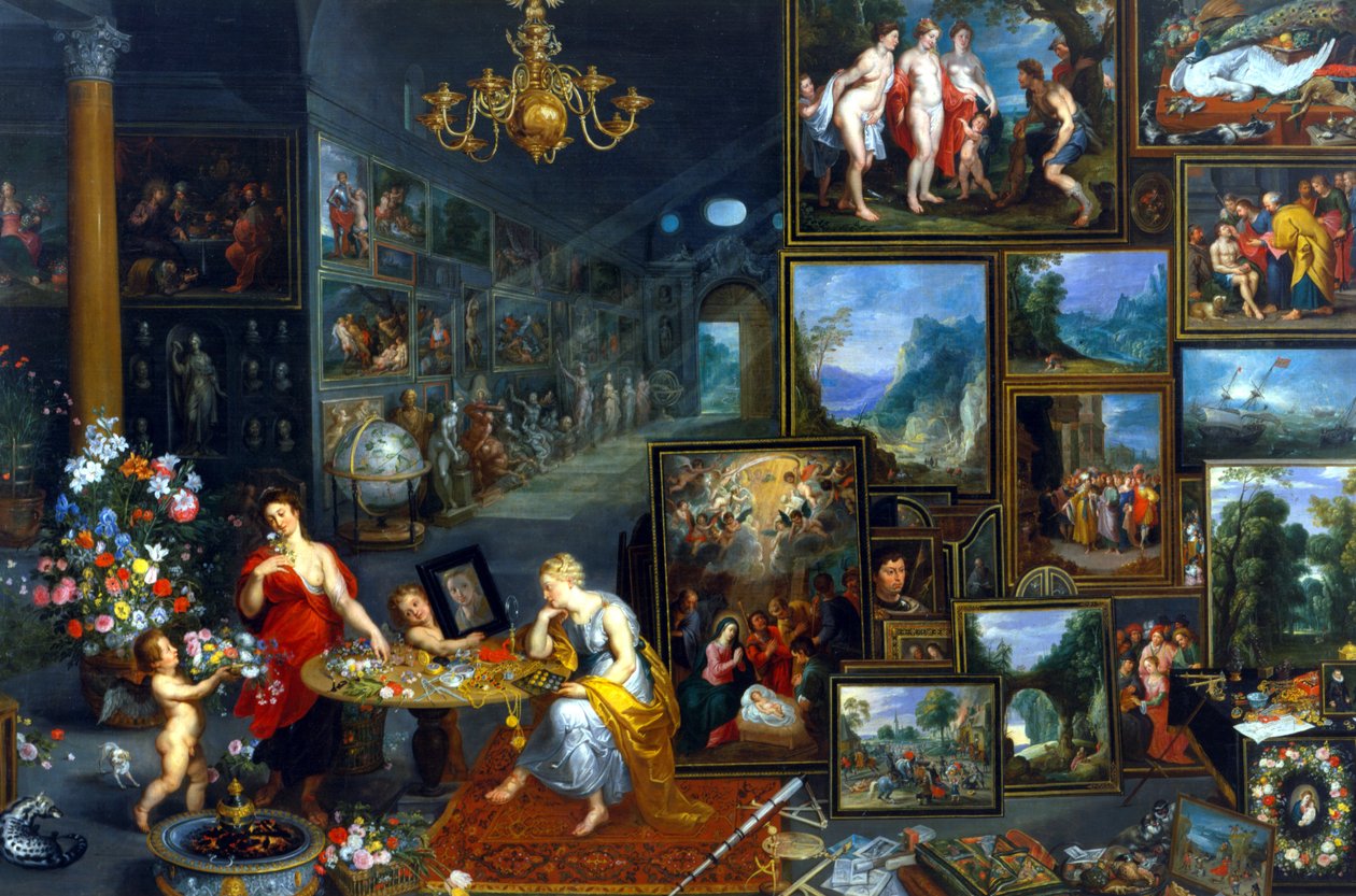 Näkö ja haju tekijältä Jan the Elder Brueghel