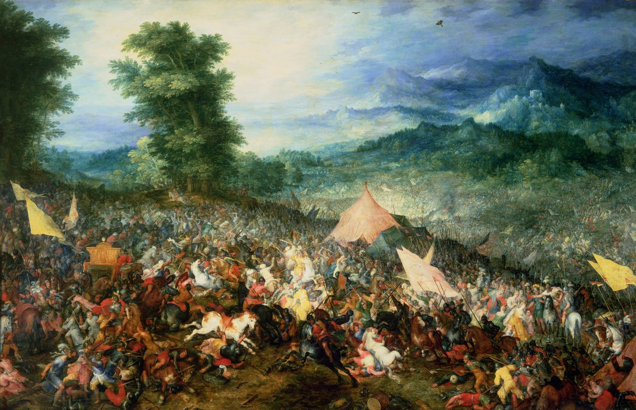 Arbellesin taistelu tai Issuksen taistelu, 1602 tekijältä Jan the Elder Brueghel