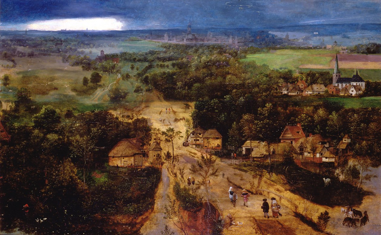 Maisema lento Egyptiin, noin 1530 tekijältä Jan van Amstel