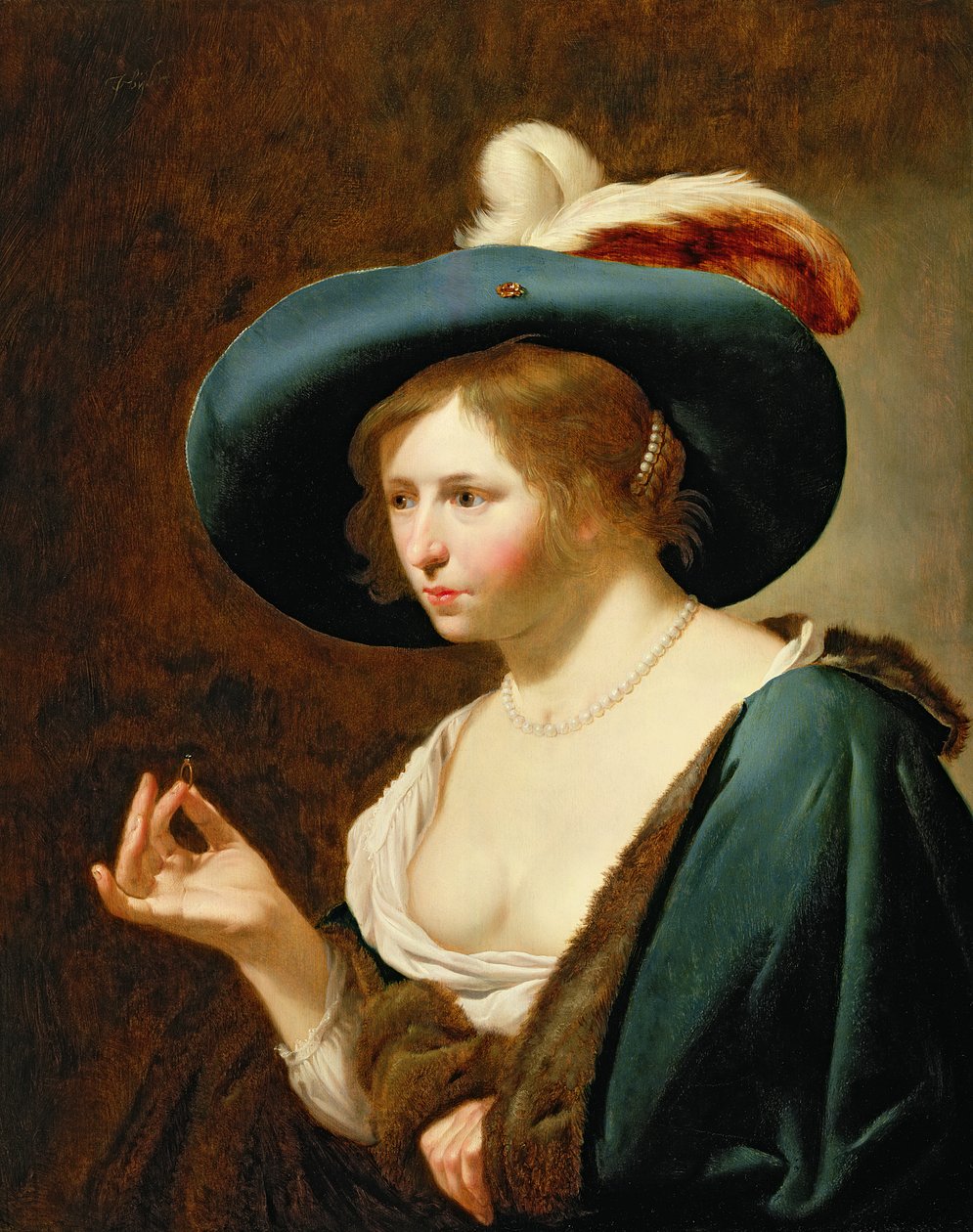 Kihlaus: Morsian, n. 1630 (pari 42407) tekijältä Jan van Bijlert or Bylert