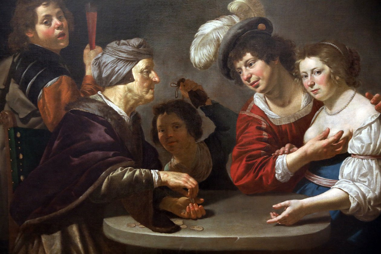 Välimies, yksityiskohta, c. 1625-30 tekijältä Jan van Bijlert or Bylert