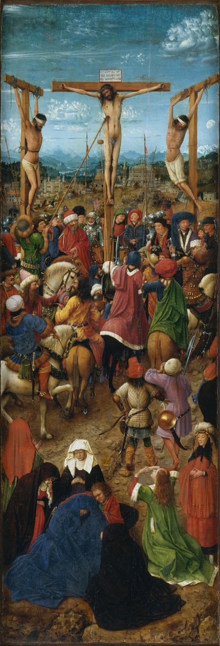 diptykki vasen paneeli tekijältä Jan van Eyck
