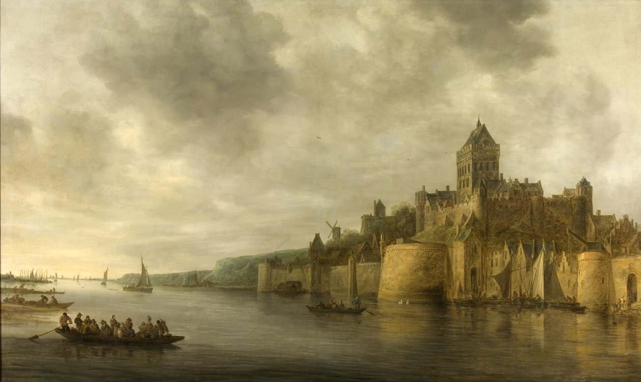 Näkymä Nijmegenin Valkhofiin tekijältä Jan Josephsz van Goyen