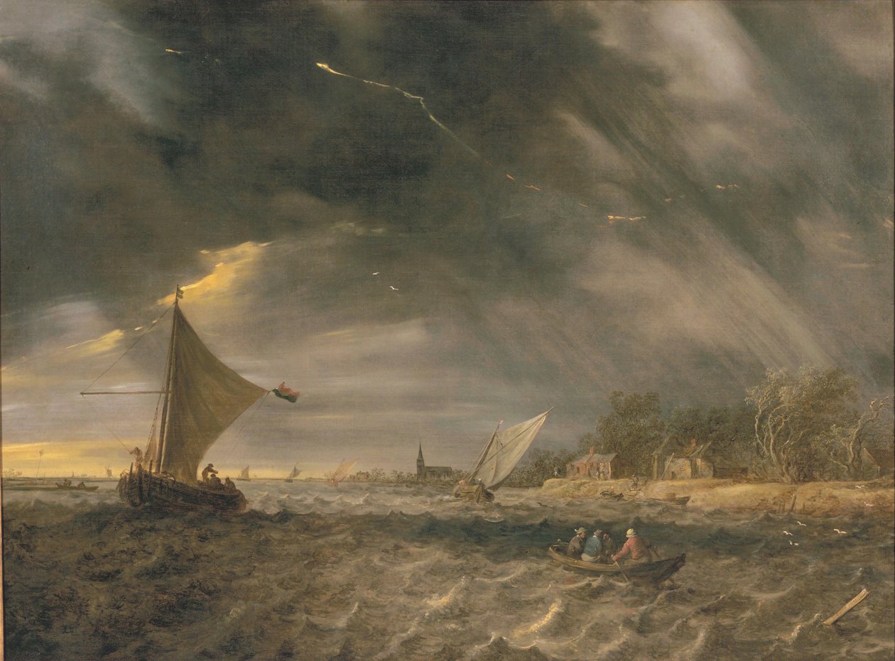 Ukkosmyrsky tekijältä Jan Josephsz van Goyen