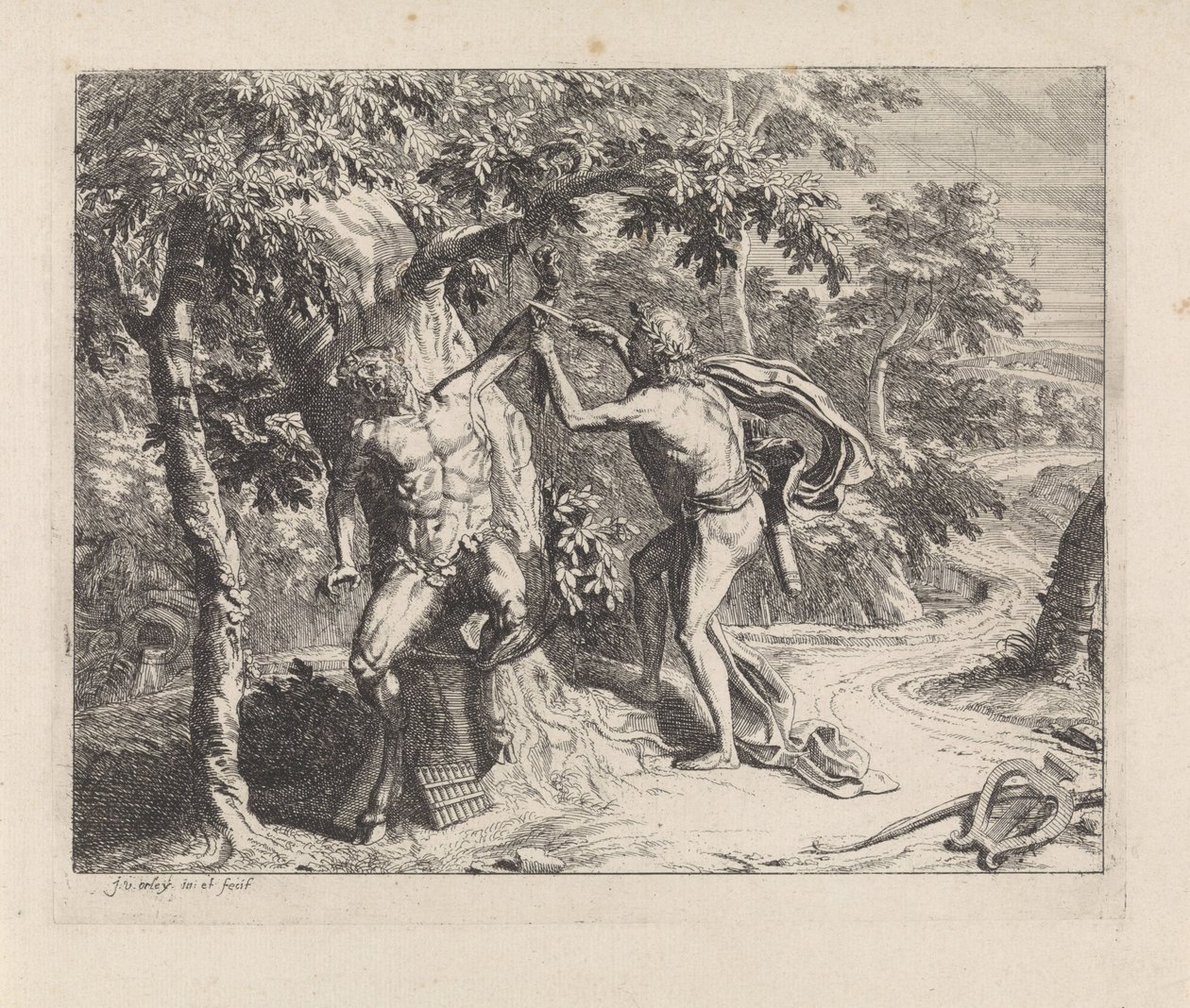 Apollo nahkaa Marsyaa tekijältä Jan van Orley  
