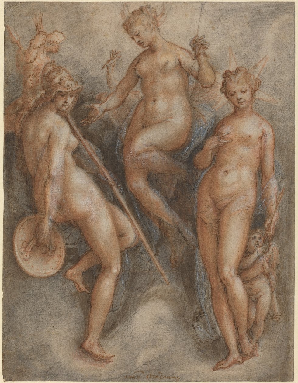 Minerva, Juno ja Venus tekijältä Jan van der Straet
