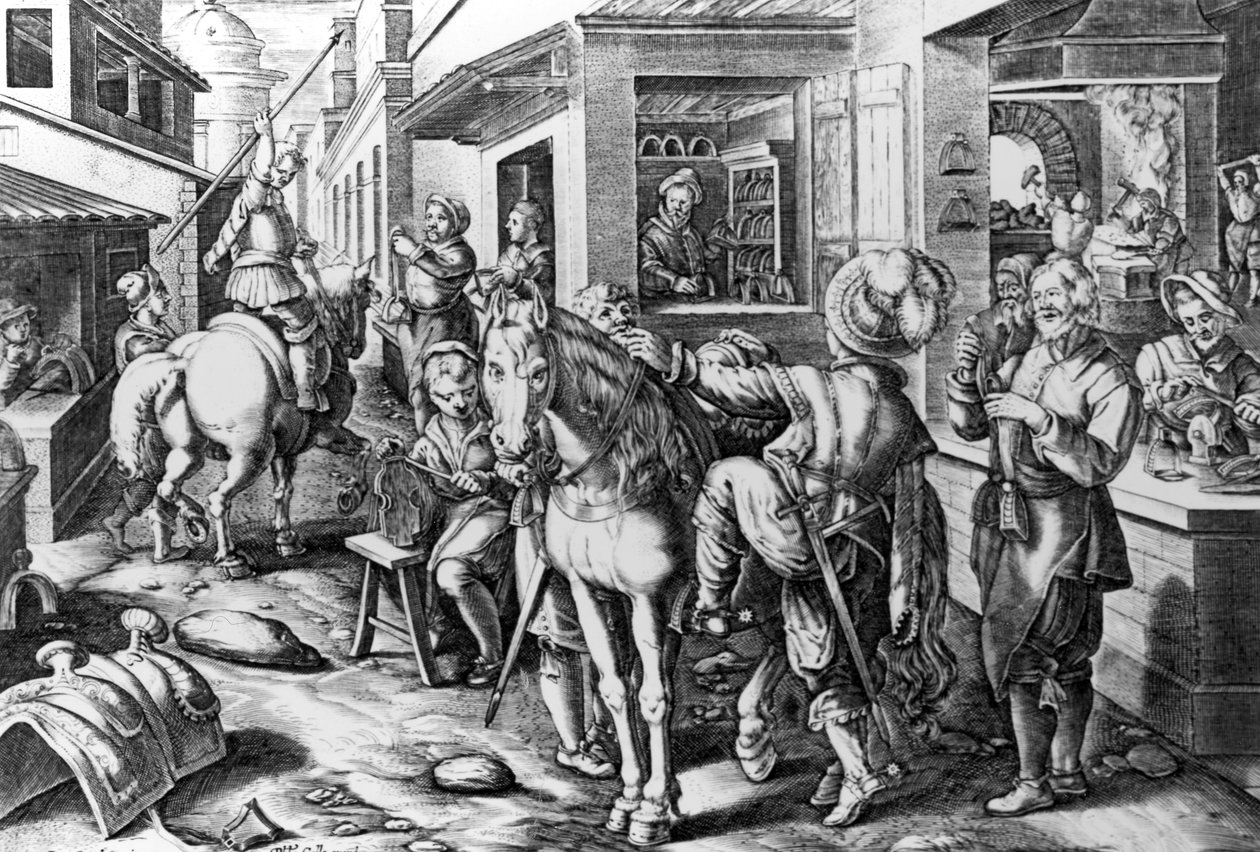 Staphae, Sive Stapedes, Nova Repertan levy 9, kaiverrus Philip Galle, n. 1580-1605 tekijältä Jan van der Straet