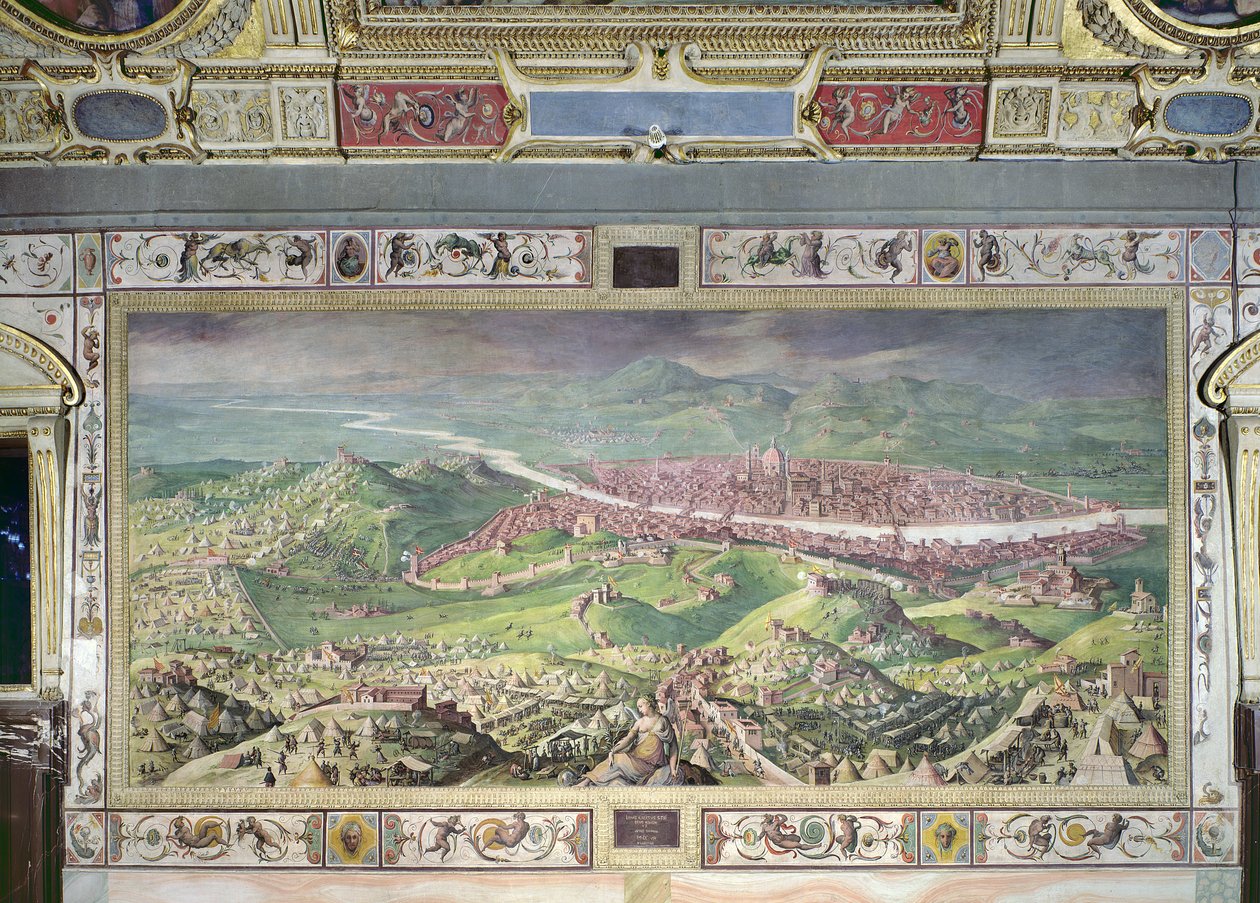 Firenzen piiritys 1530, 1563-65 tekijältä Jan van der Straet