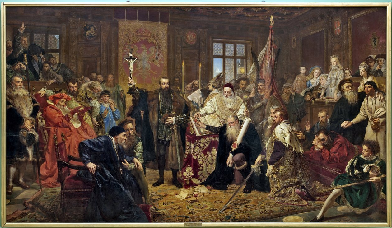 Lublinin liitto, 1869 tekijältä Jan Alojzy Matejko