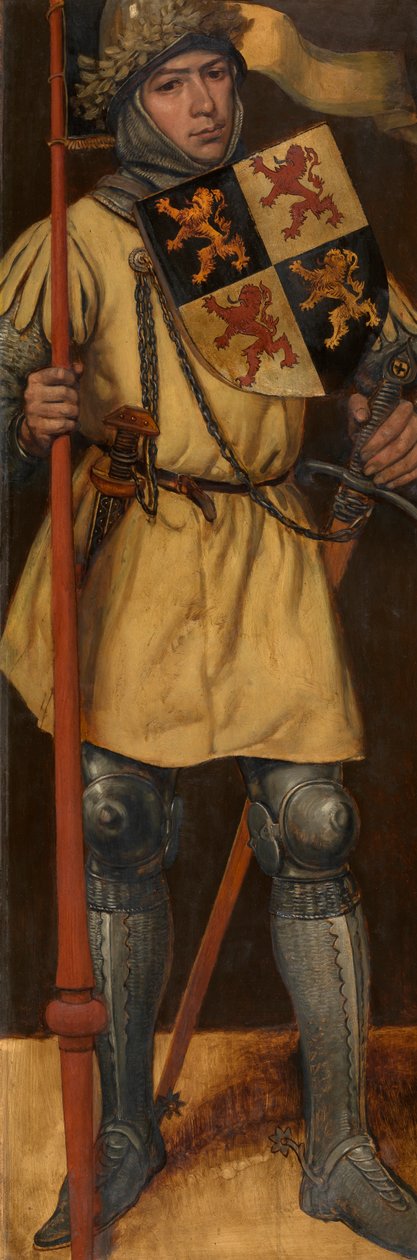 Johannes I, Brabantin herttua (öljy paneelissa) tekijältä Jan August Hendrik Baron Leys