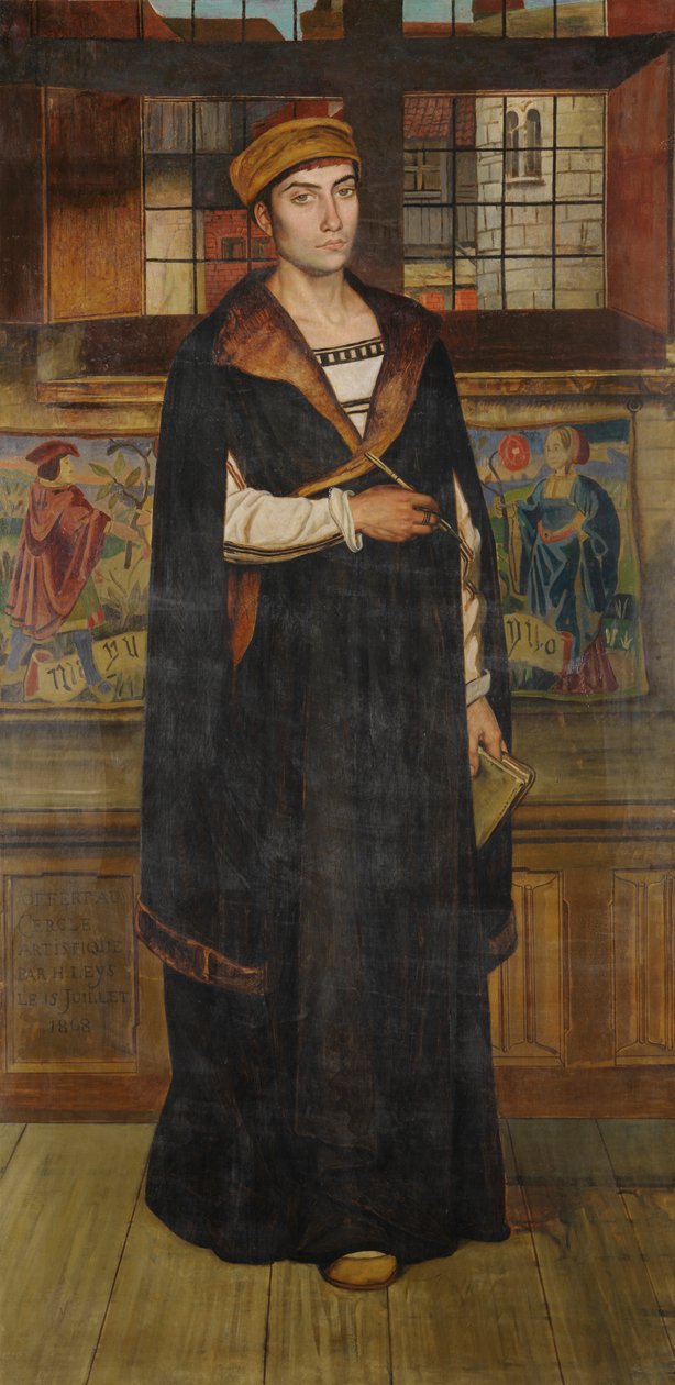 Taidemaalari Quinten Massijs (öljy kankaalle) tekijältä Jan August Hendrik Baron Leys