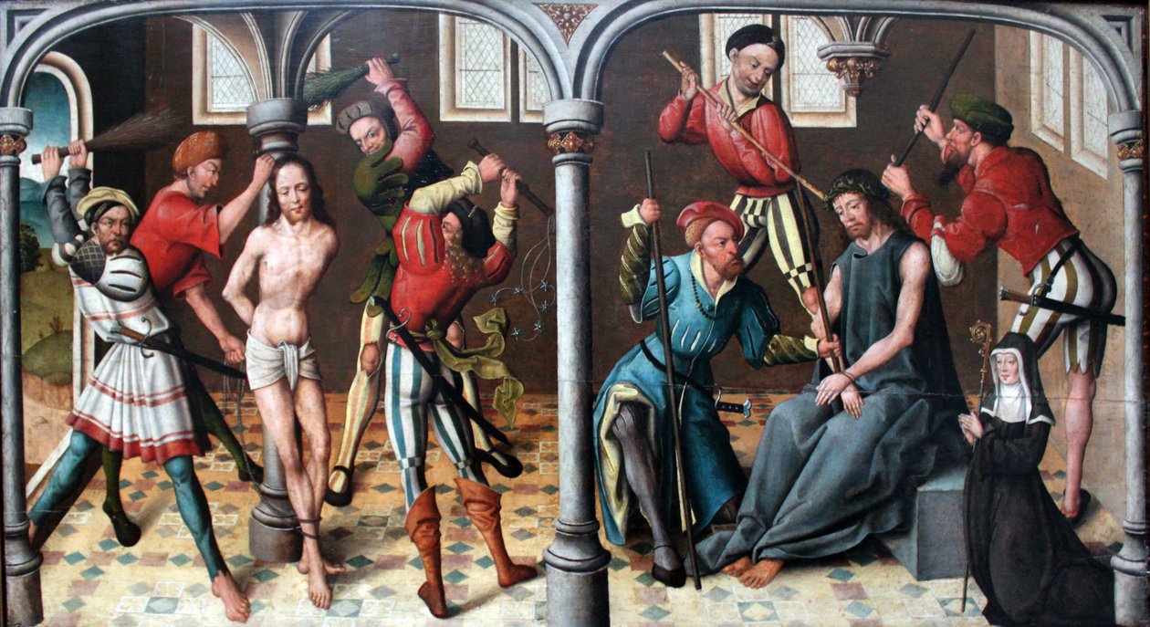 Flagellation ja The Crowning with Thorns tekijältä Jan Baegert