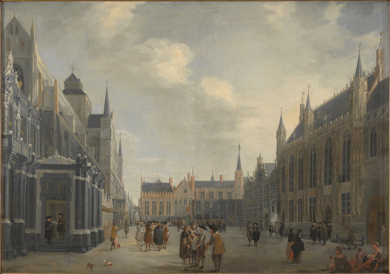 Burg Square Bruggessa, 1672. tekijältä Jan Baptist van Meunincxhove