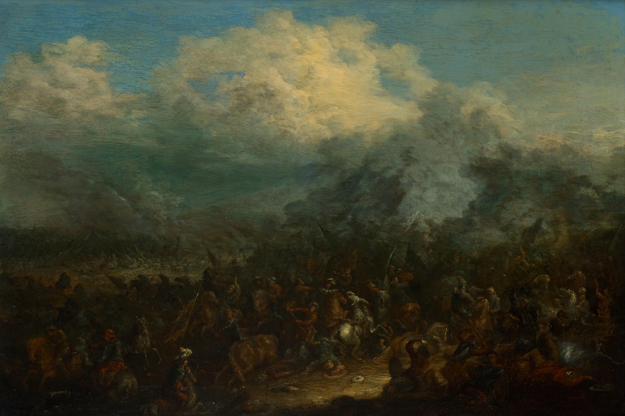Ratsastustaistelu tekijältä Jan Baptist van der Meiren