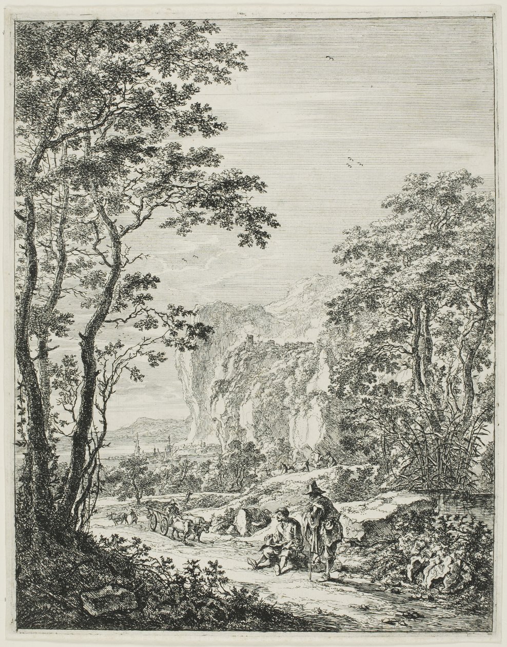 Ox-Cart, Upright Italian Landscapesilta tekijältä Jan Both