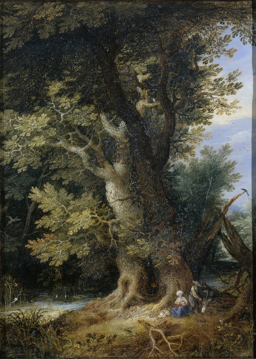 Descansa en la fugida a Egipte finlandès tekijältä Jan Brueghel (I) (manner of)