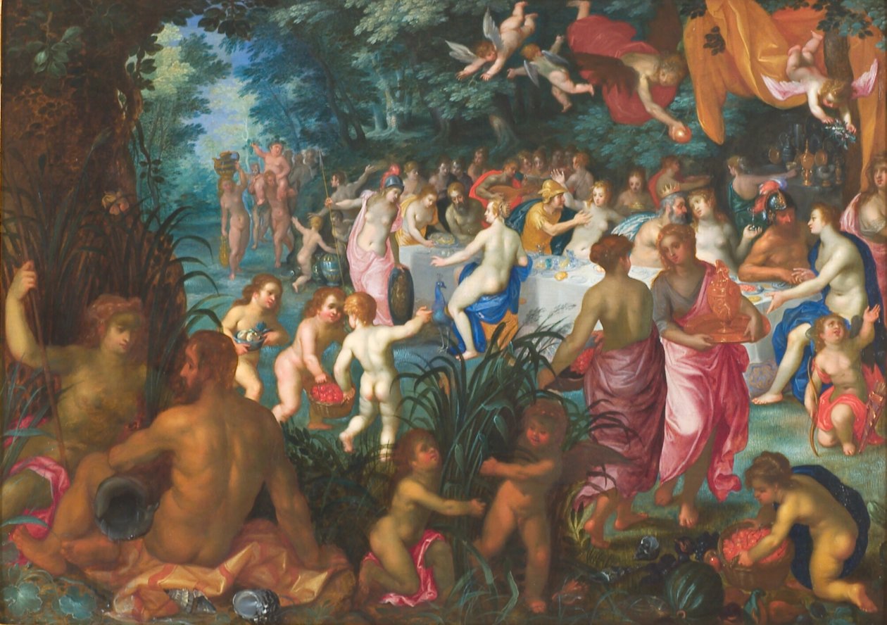 Peleuksen ja Thetisin avioliitto tekijältä Jan Brueghel d.Æ.