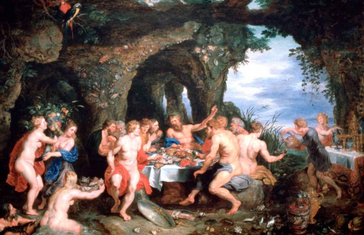 "Feast of Achelous", 1615 tekijältä Jan Brueghel the Elder