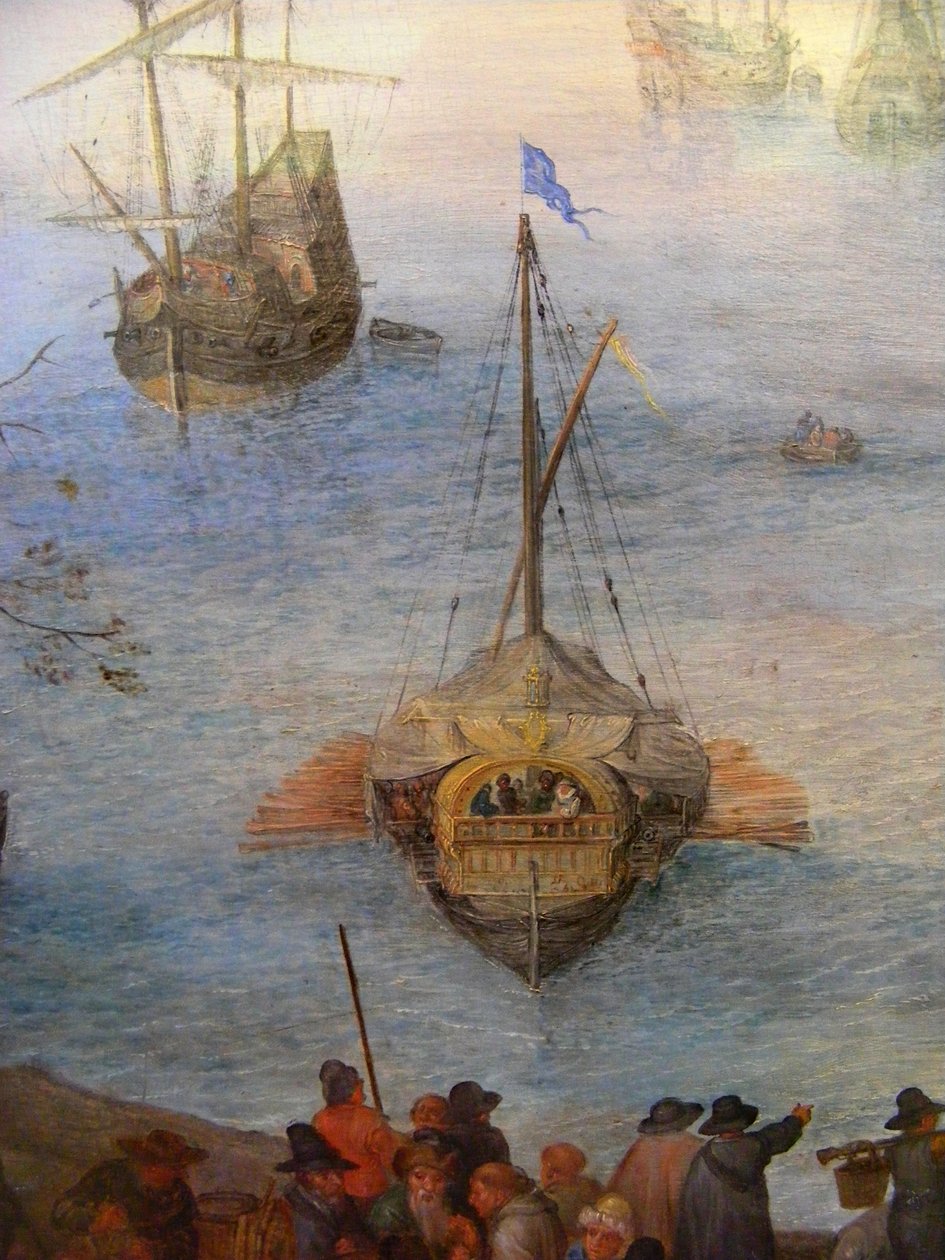 Suuret kalamarkkinat tekijältä Jan Brueghel the Elder