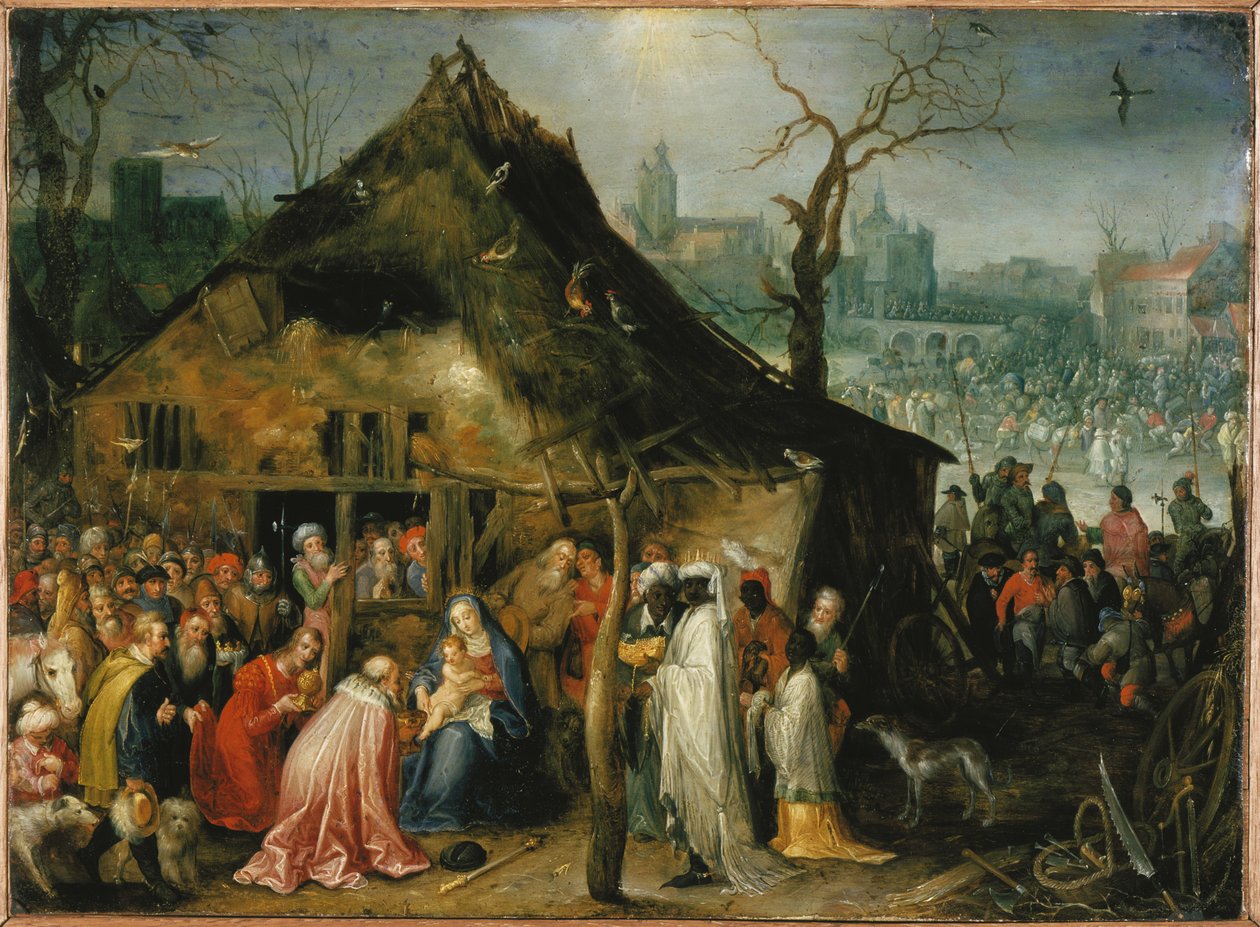 Maagien palvonta, 1598-1599. tekijältä Jan Brueghel the Elder