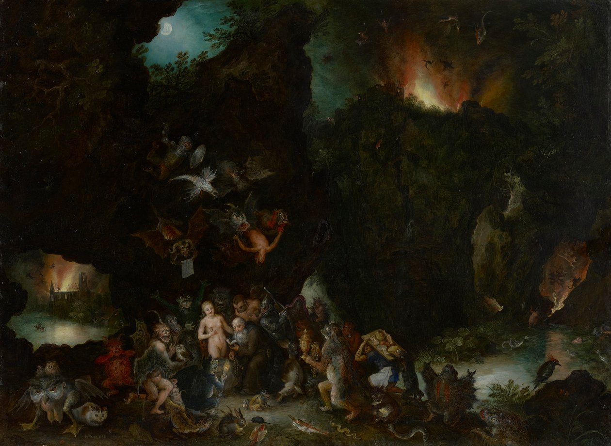 Pyhän Antoniuksen kiusaus tekijältä Jan Brueghel the Elder
