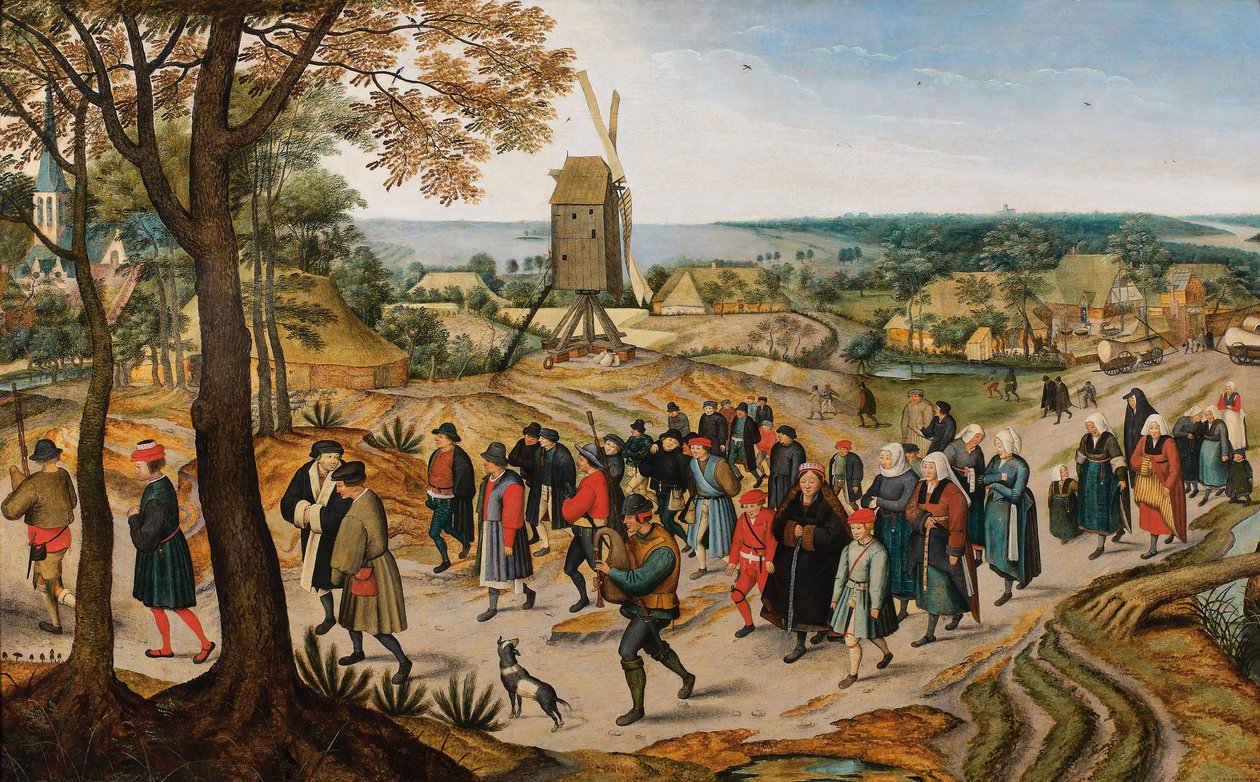 Hääkulkue, 1627. tekijältä Jan Brueghel the Younger