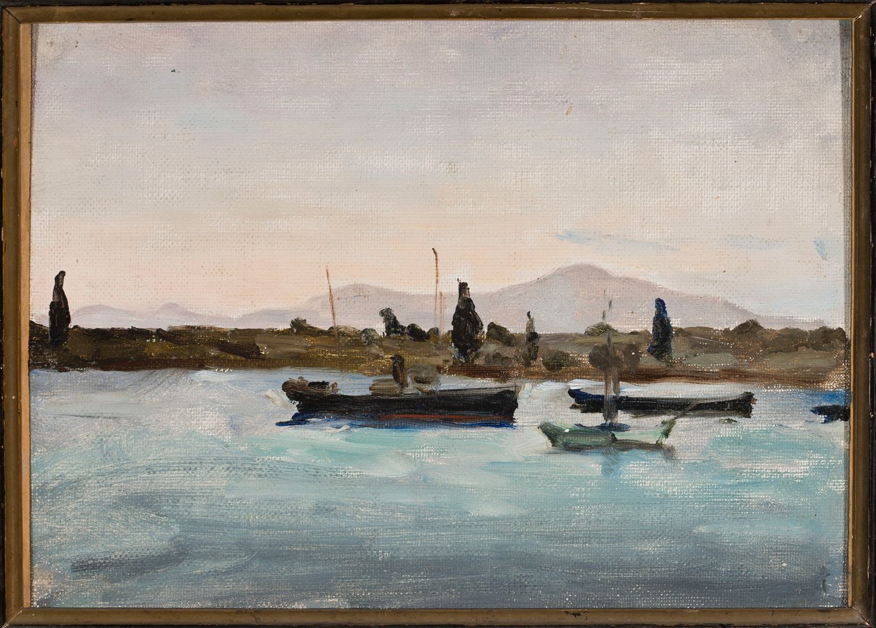 Veneitä rannalla, Marmara - Tuscula. Palestiinan-matkalta tekijältä Jan Ciągliński