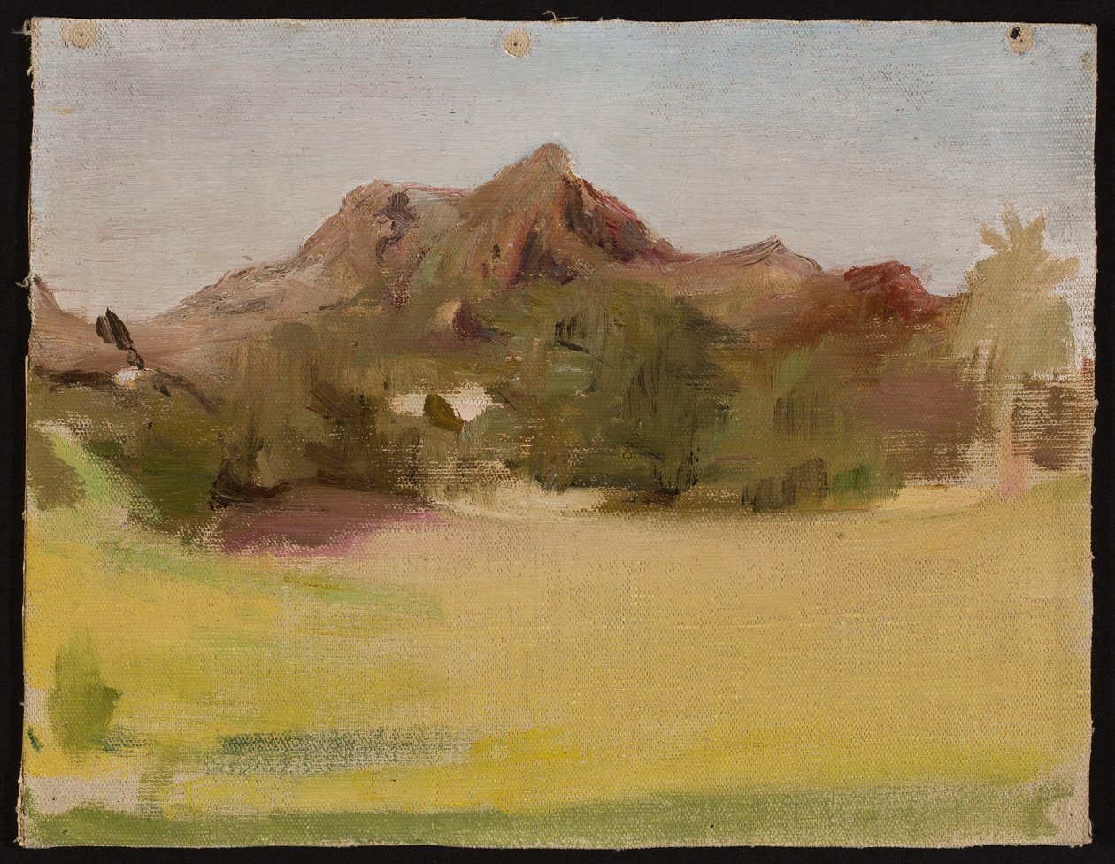 Landschaft mit Bergen. Aus der Reise nach Indien tekijältä Jan Ciągliński