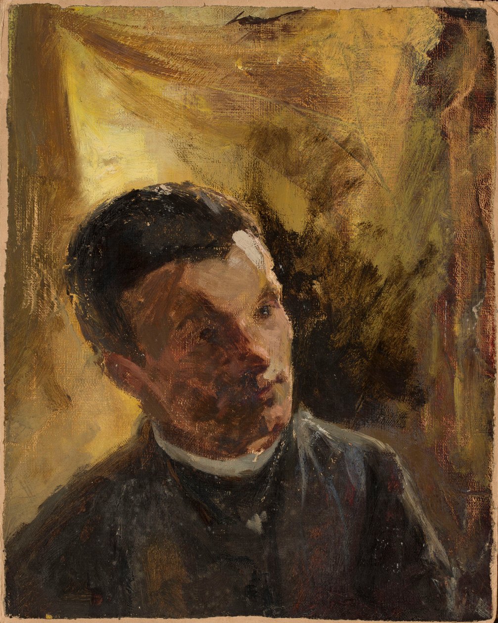 Venäläisen taiteilijan Aleksander Leńskin (1847-1908) muotokuva tekijältä Jan Ciągliński