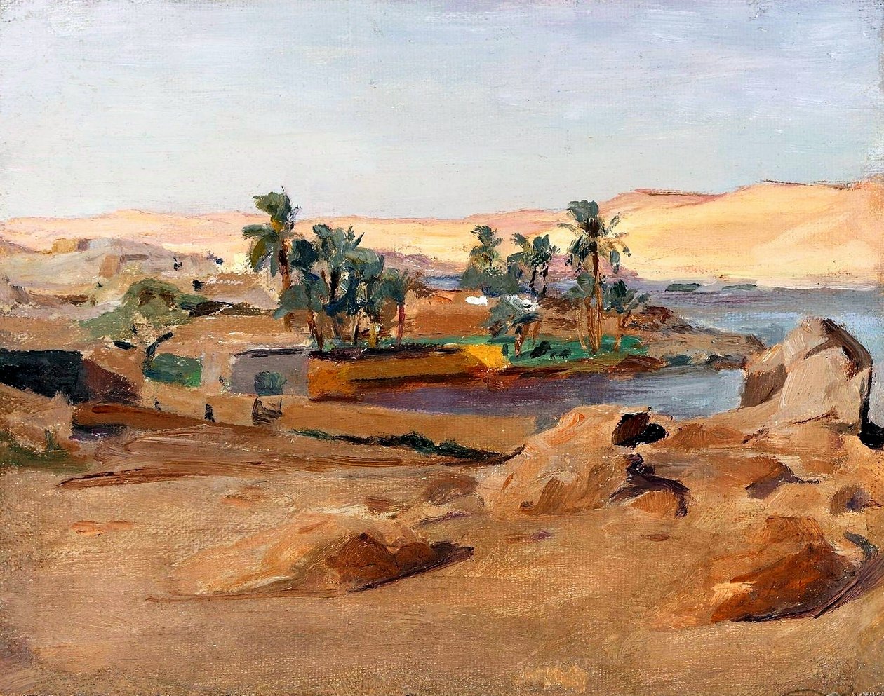 Niilin joki Aswanin lähellä. Matkalta Egyptiin tekijältä Jan Ciągliński